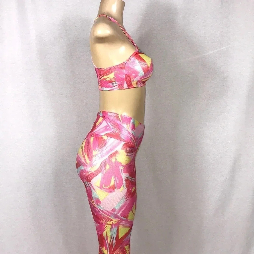Zuliana Designer Activewear Two Piece Set Made In USA NWT - Picture 6 of 8